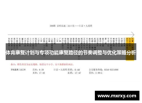 体育康复计划与专项功能康复路径的节奏调整与优化策略分析